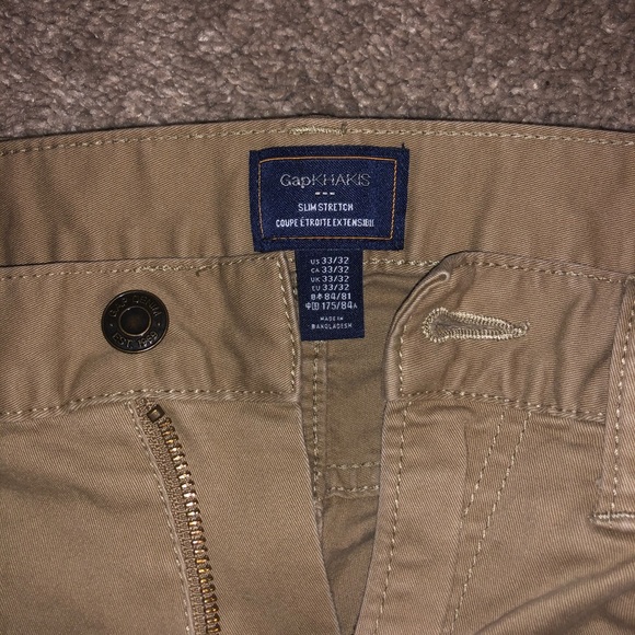 Gap khakis slim stretch pants 33x32 - Picture 4 of 4